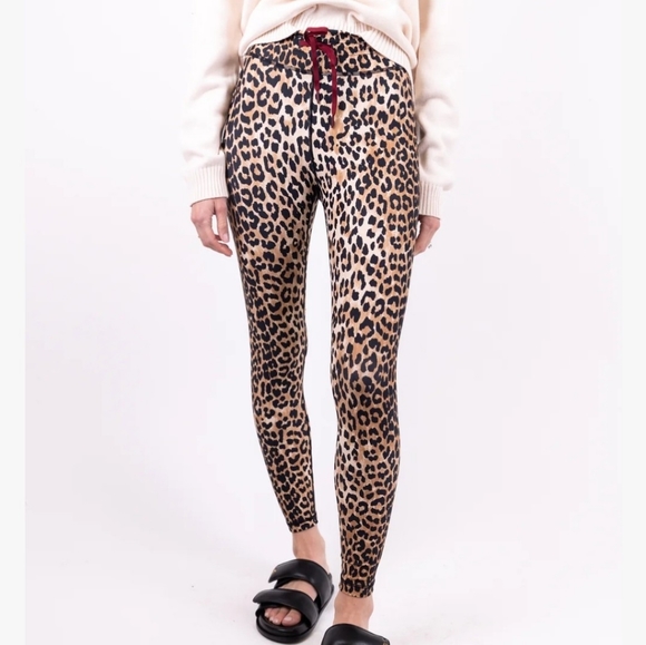 The Upside Pants - The Upside Sheba Leggings Womens Size 8 Animal Print Mid Rise Comfort Stretch